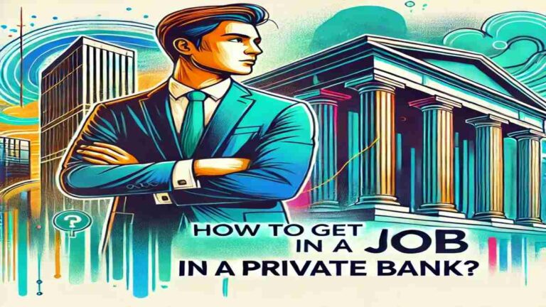 how to get job in private bank